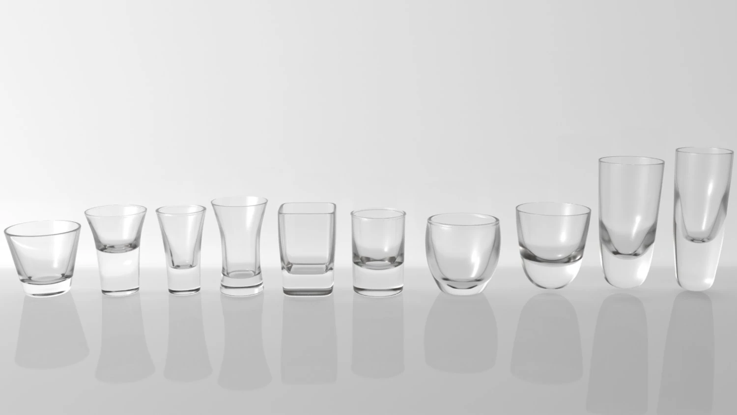 glass pack collection 07 3D Model .c4d .max .obj .3ds .fbx .stl .blend 