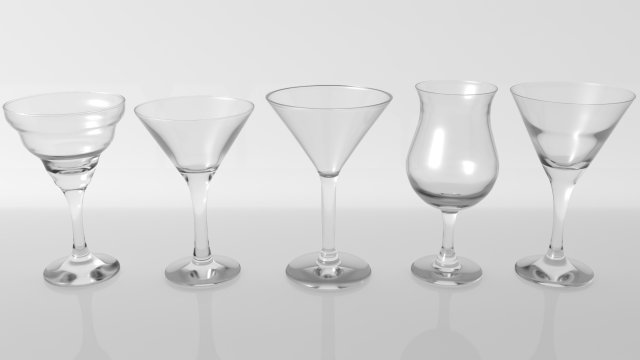 glass pack collection 09 3D Модель .c4d .max .obj .3ds .fbx .stl .blend 
