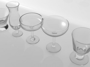 glass pack collection 10 3D Модель