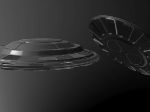 ufo classic flying saucer Modèle 3D