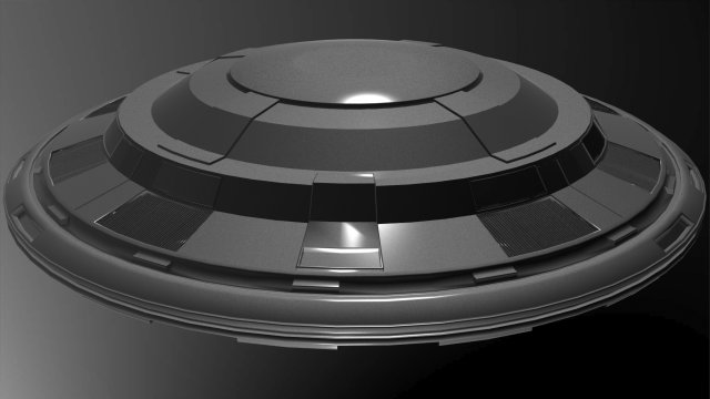 Ufo Classic Flying Saucer 3D Модель In Выдуманные Корабли 3DExport