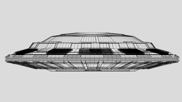 Ufo Classic Flying Saucer 3D Модель In Выдуманные Корабли 3DExport