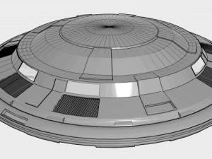 ufo classic flying saucer Modèle 3D