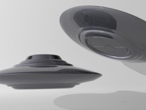 ufo classic flying saucer 02 3D Model