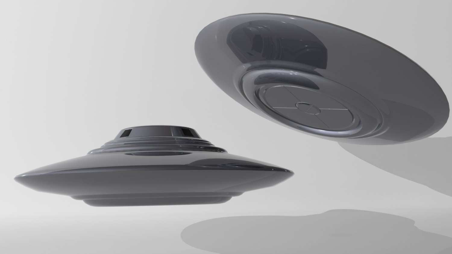 Ufo Classic Flying Saucer 02 3D Модель In Выдуманные Корабли 3DExport