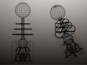 tesla coil tower 3D Модель