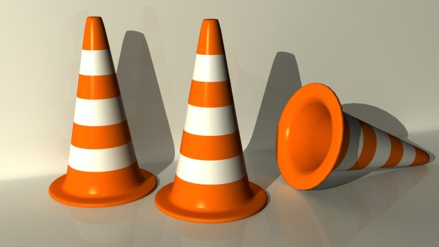 traffic cone Modelo 3D .c4d .max .obj .3ds .fbx .stl .blend 