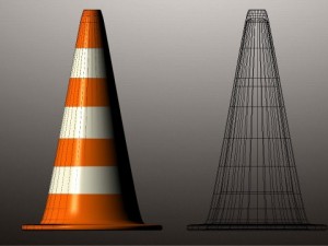 traffic cone Modelo 3D