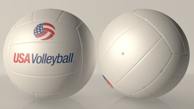 volley ball 01 3D Model .c4d .max .obj .3ds .fbx .stl .blend 