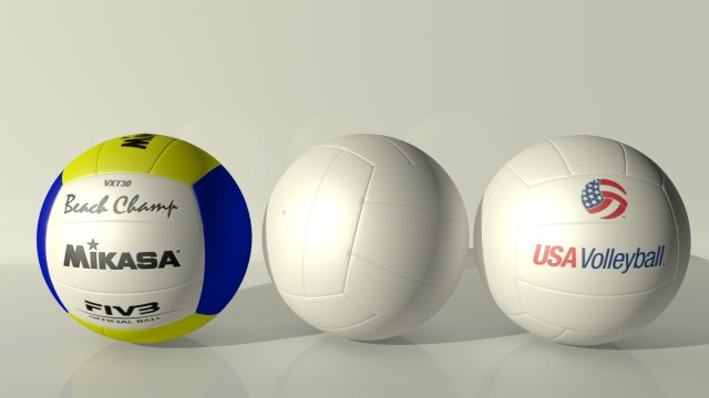 volley ball collection Modello 3D .c4d .max .obj .3ds .fbx .stl .blend 