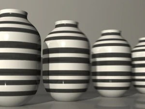 omaggio vase 05  kahler design 3D Model