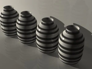 omaggio vase 05  kahler design 3D Model