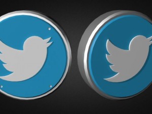 twitter logo collection 3D Model