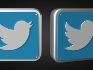 twitter logo collection 3D Model