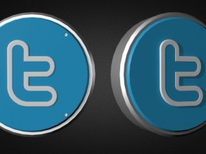 twitter logo collection 3D Model