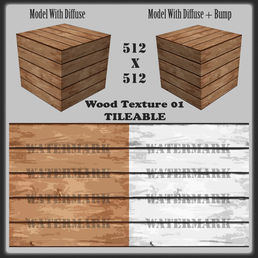 wood 01 toon tileable texture CG Textures .c4d .max .obj .3ds .fbx .stl .blend