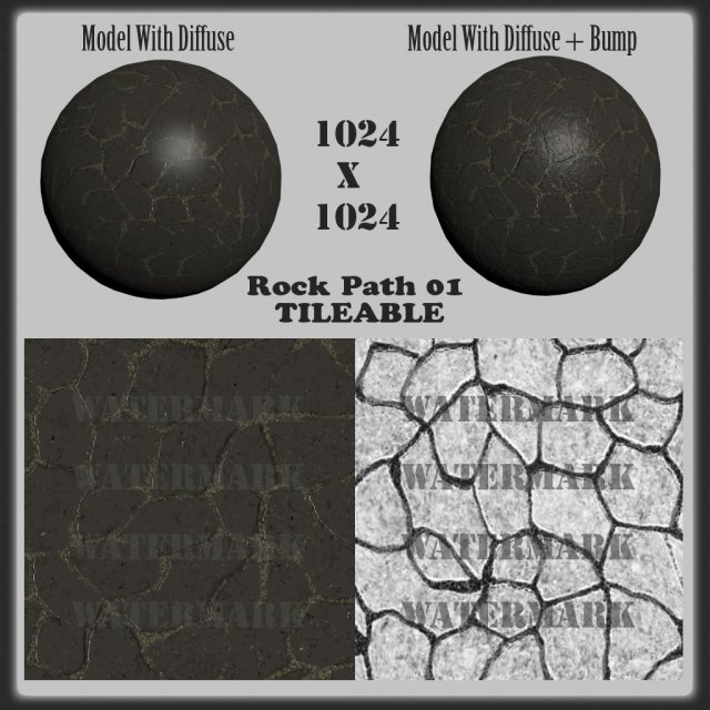 rock path 01 toon tileable texture CG テクスチャ .c4d .max .obj .3ds .fbx .stl .blend 