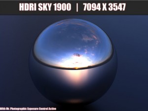 hdr 1900 spherical sky 3D Model
