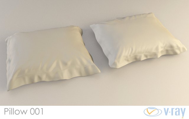 pillow 001 vray 3D Model .c4d .max .obj .3ds .fbx .stl .blend 