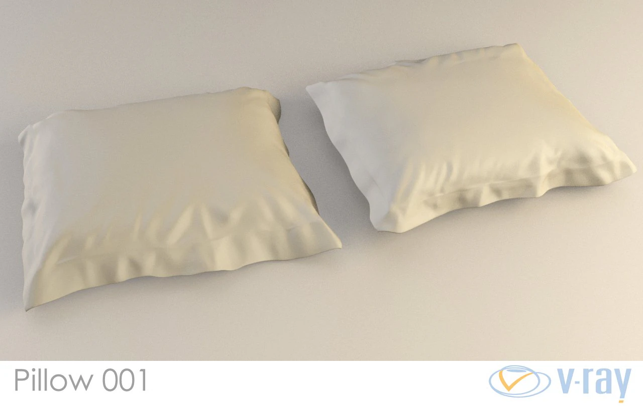 pillow 001 vray 3D Model .c4d .max .obj .3ds .fbx .stl .blend 