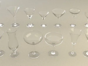 mega glass collection 01 vray 3D Model