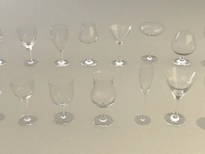 mega glass collection 01 vray 3D Model