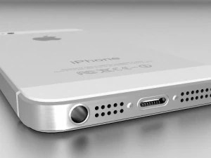 apple iphone 5 white silver vray 3D Model
