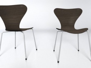 arne jacobsen 7 chair vray 3D Модель