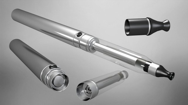 vapour electronic cigarette 3D-Modell .c4d .max .obj .3ds .fbx .stl .blend 