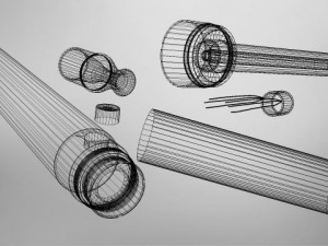 vapour electronic cigarette 3D-Modell