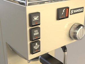 rancilio espresso machine retro 3Dモデル