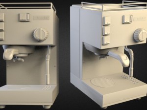 rancilio espresso machine retro 3Dモデル