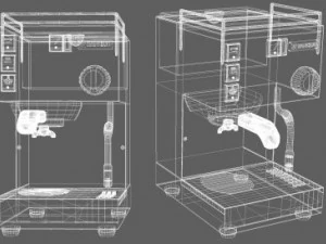 rancilio espresso machine retro 3D Model