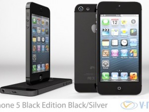apple iphone 5 black edition blacksilver vray 3D 모델