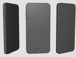 apple iphone 5 black edition blacksilver vray 3D Model