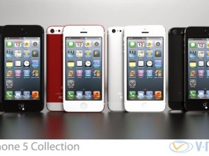 apple iphone 5 collection 3D 모델