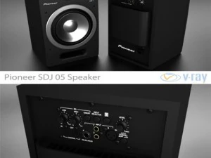 pioneer sdj05 speaker 3D Model