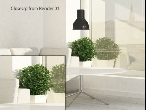 modern living room interior 001 Model 3D