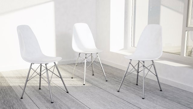 eames design chair 3Dモデル .c4d .max .obj .3ds .fbx .stl .blend 