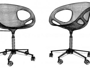 rin office chair 3D 模型