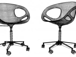 rin office chair 3D Model