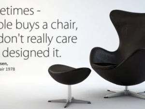 a cadeira de ovo de Arne Jacobsen Modelo 3D