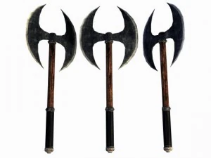 two handed axe 01 3D Model
