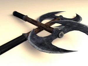 two handed axe 01 3D Model