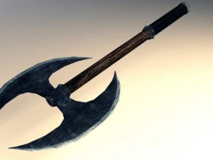 two handed axe 01 3D Model