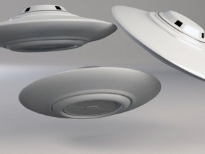 ufo classic flying saucer vray 3D Model