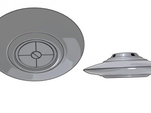 ufo classic flying saucer vray 3D Model