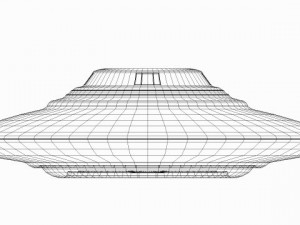 ufo classic flying saucer vray 3D Model