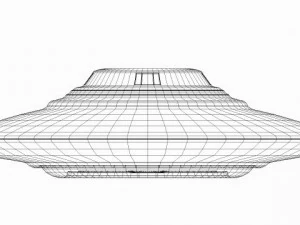 ufo classic flying saucer vray 3D Model