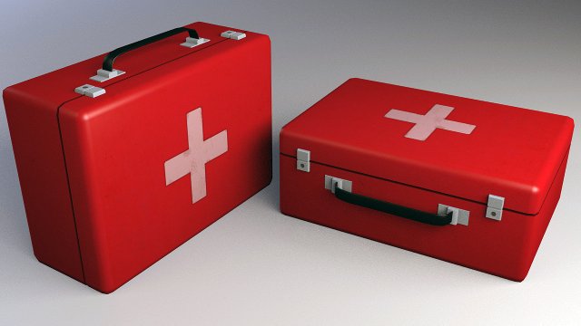 medkit low poly Model 3D .c4d .max .obj .3ds .fbx .stl .blend 